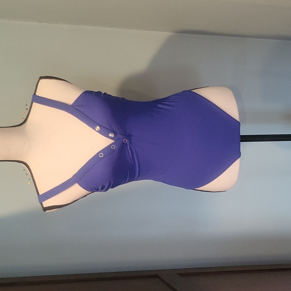 Blue one piece swimsuit size Medium. From Xhileration.